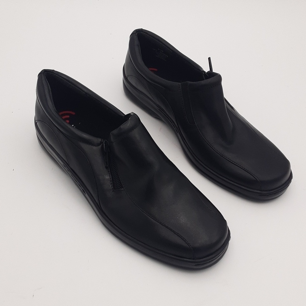 Naturalizer Clarissa Leather Black Slip-On Shoes women 9.5M Mocassin Casual Y2k